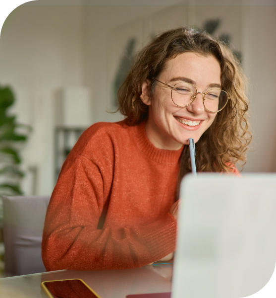 Writing coach working with an author